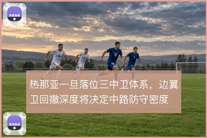 热那亚一旦落位三中卫体系，边翼卫回撤深度将决定中路防守密度